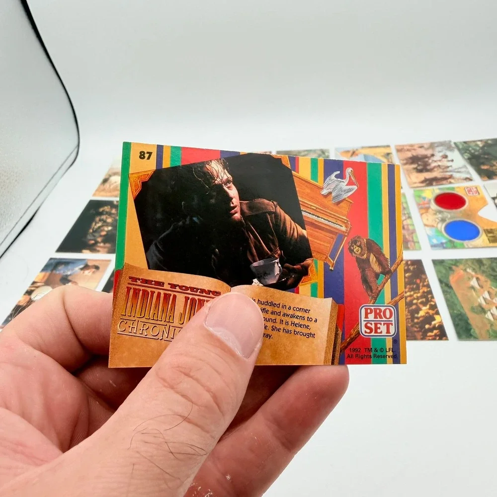 Pro Set Indiana Jones Trading Cards Unisex OS Multi Excellent 1992 21pc Lot